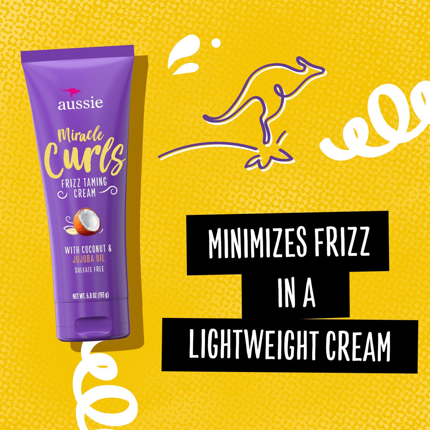 Aussie Hair Miracle Curls Frizz Taming Curl Cream 193 g