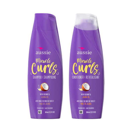 Aussie Miracle Curls Shampoo Conditioner Bundle