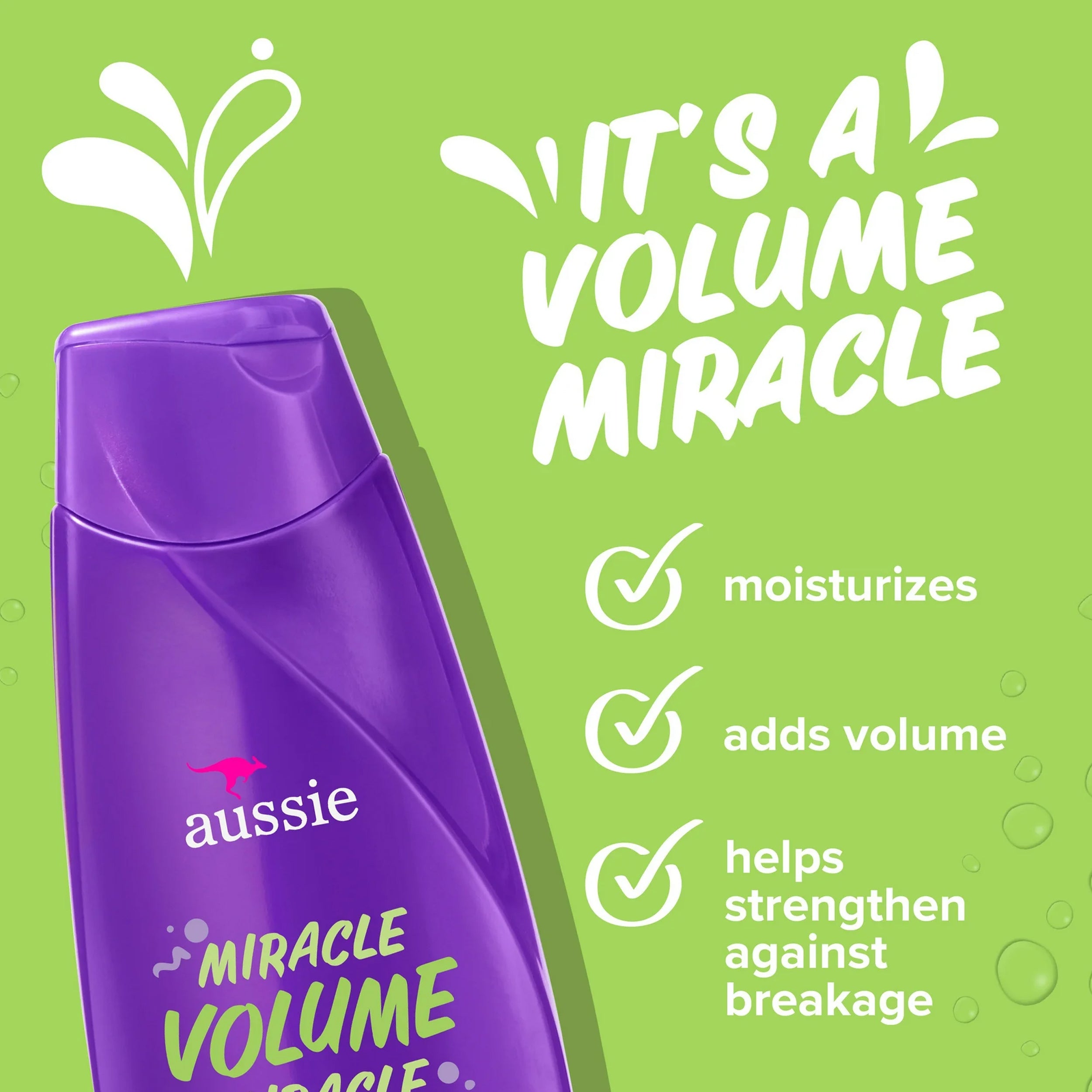 Aussie Miracle Volume for Fine Hair Daily Shampoo 360 mL