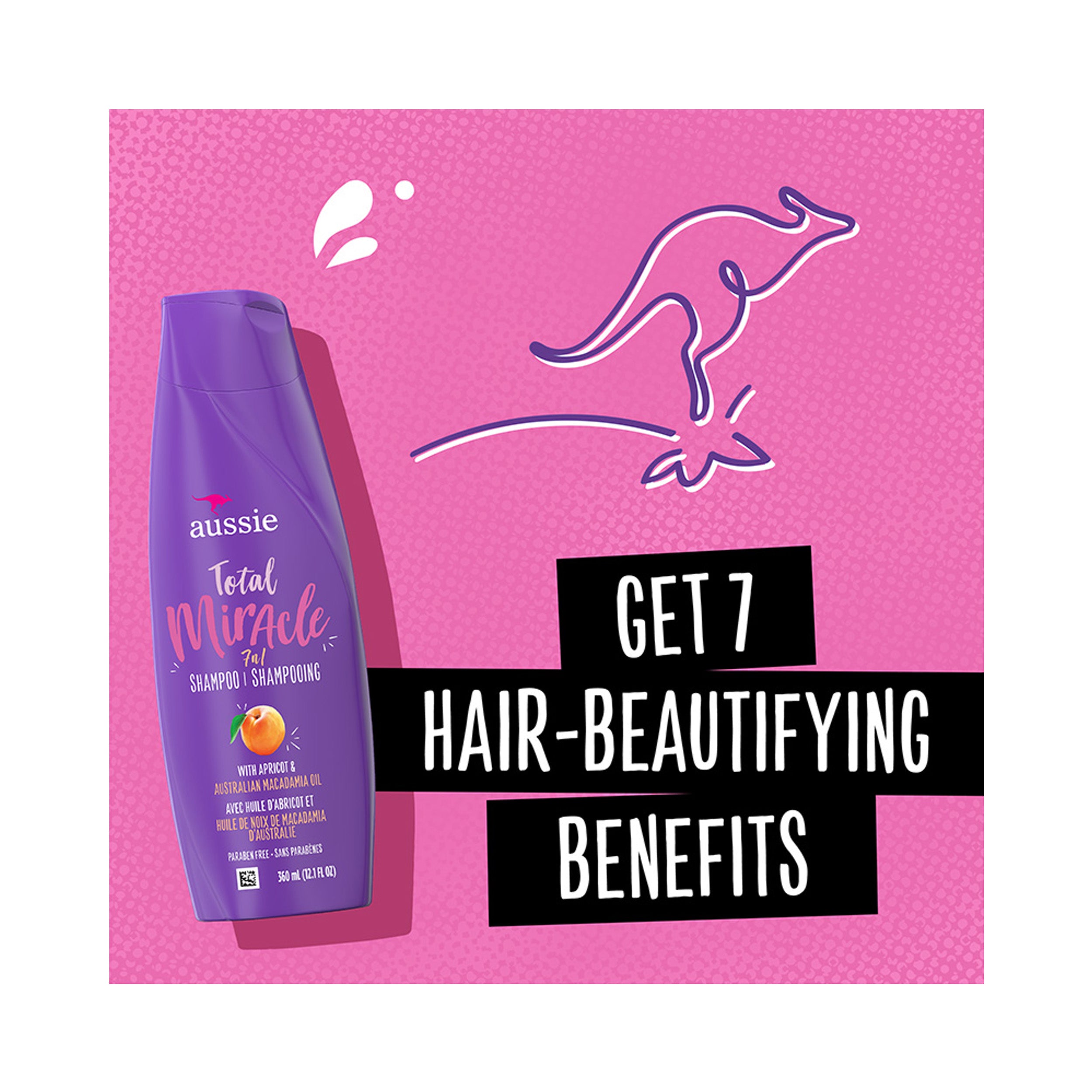 Aussie Total Miracle 7N1 Shampoo 360 mL