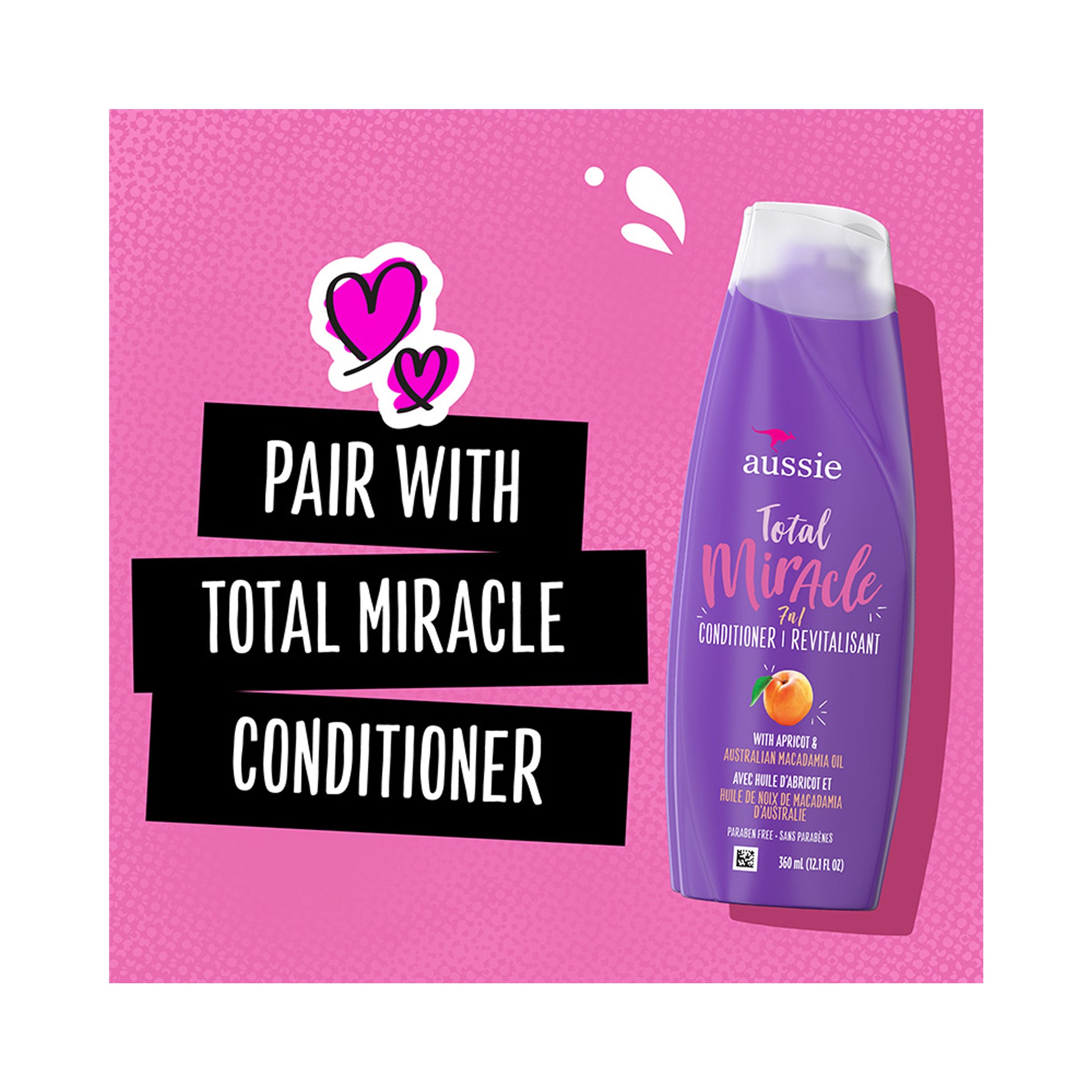 Aussie Total Miracle 7N1 Shampoo 360 mL