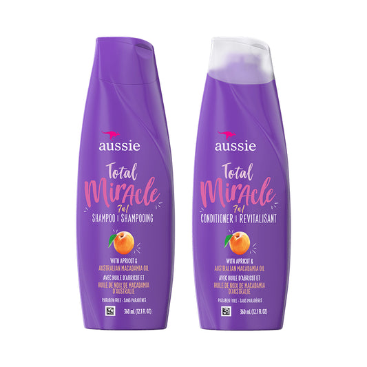 Aussie Total Miracle 7N1 Shampoo Conditioner Bundle