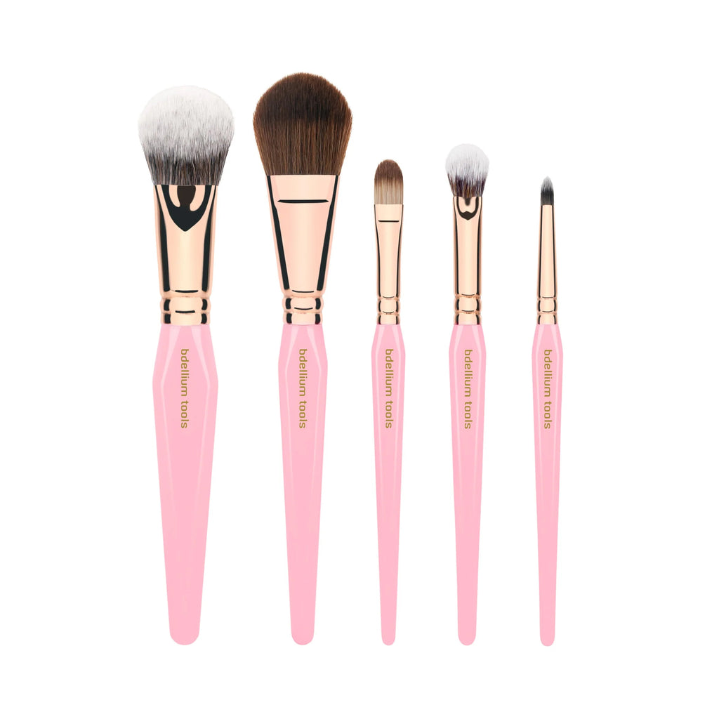 BDellium Tools Pink Golden Triangle Face Eyes Set