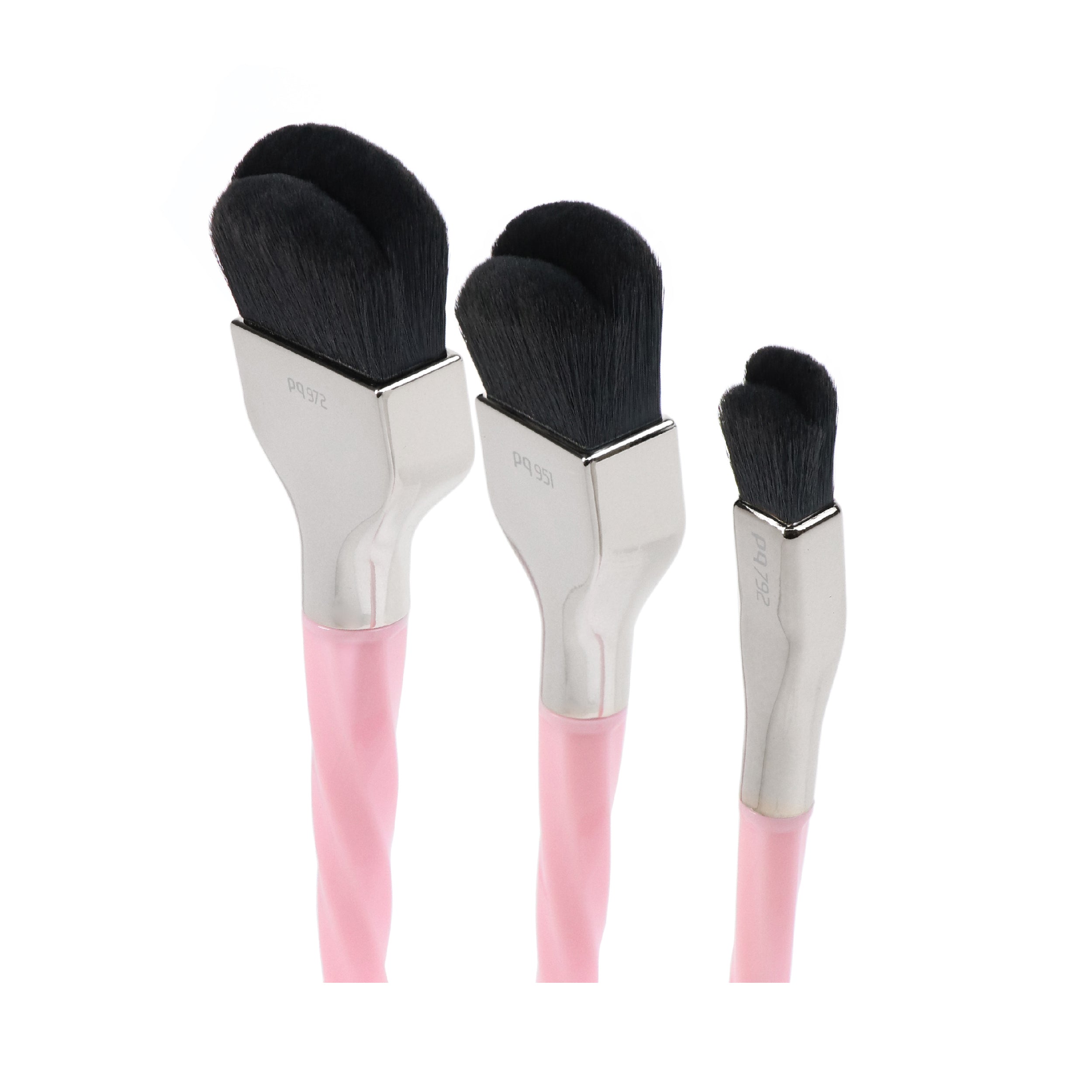 BDellium Tools Professional Makeup Brush Double Dome Blender 3pc Brush Set