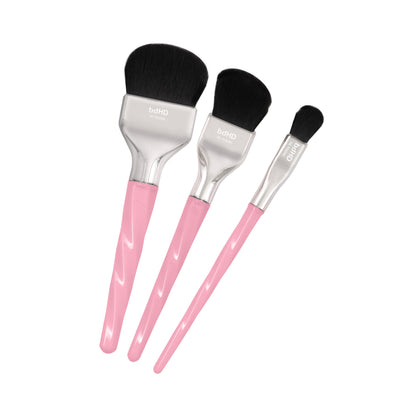 BDellium Tools Professional Makeup Brush Double Dome Blender 3pc Brush Set