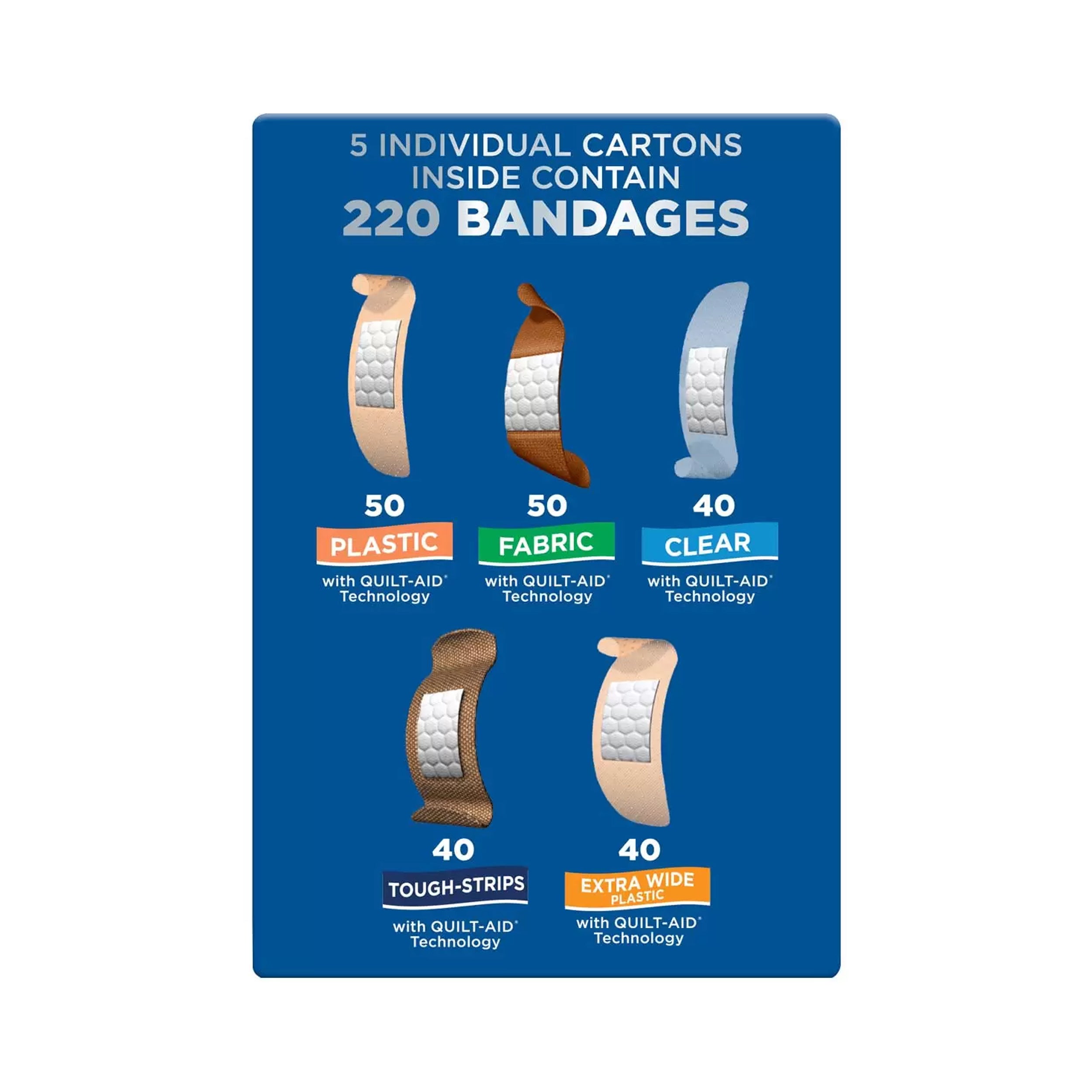 Band Aid Assortment 220 Pack