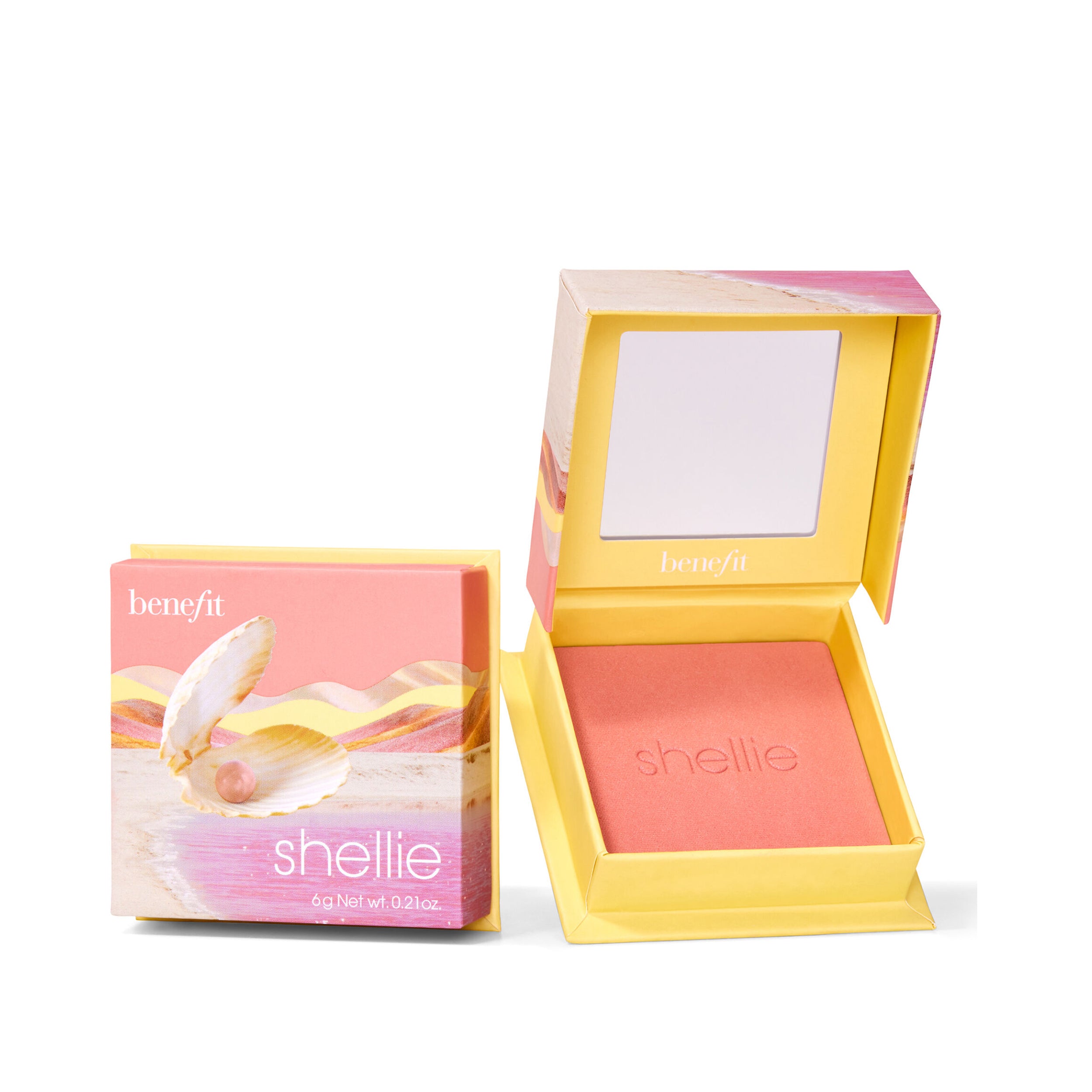 Benefit Cosmetics 2x Shellie Warm Seashell Pink Blush Travel Exclusive