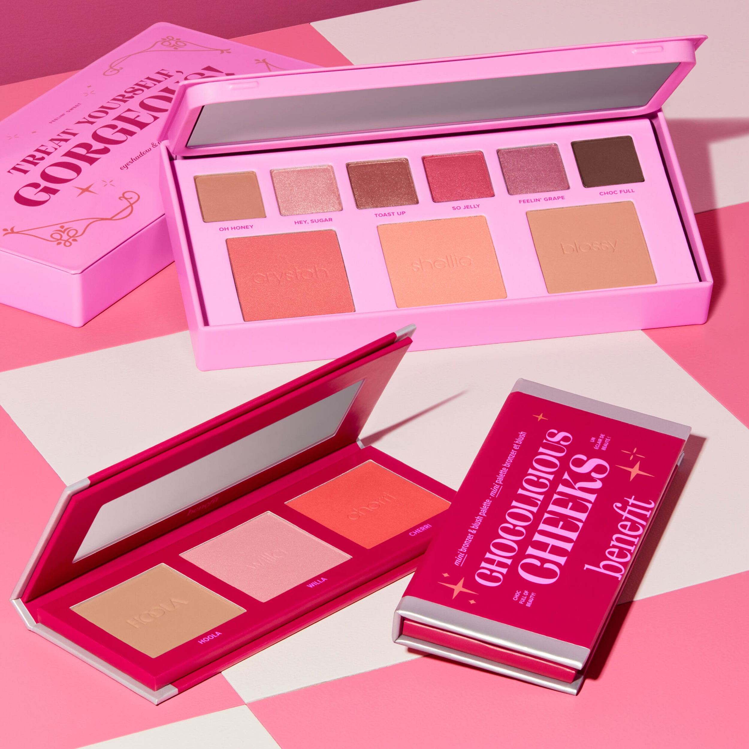 Benefit Cosmetics Chocolicious Cheeks Mini Bronzer and Blush Palette