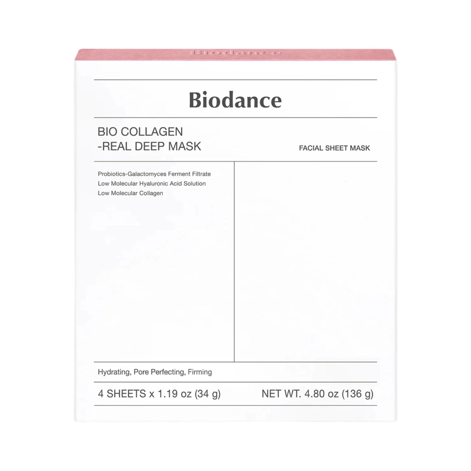 Biodance Bio Collagen Real Deep Mask packaging on a beige background