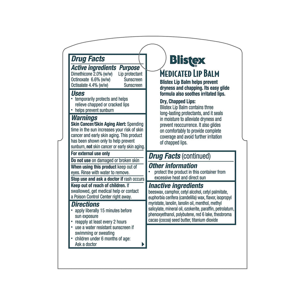 Blistex Medicated Lip Balm 3 Balm Value Pack