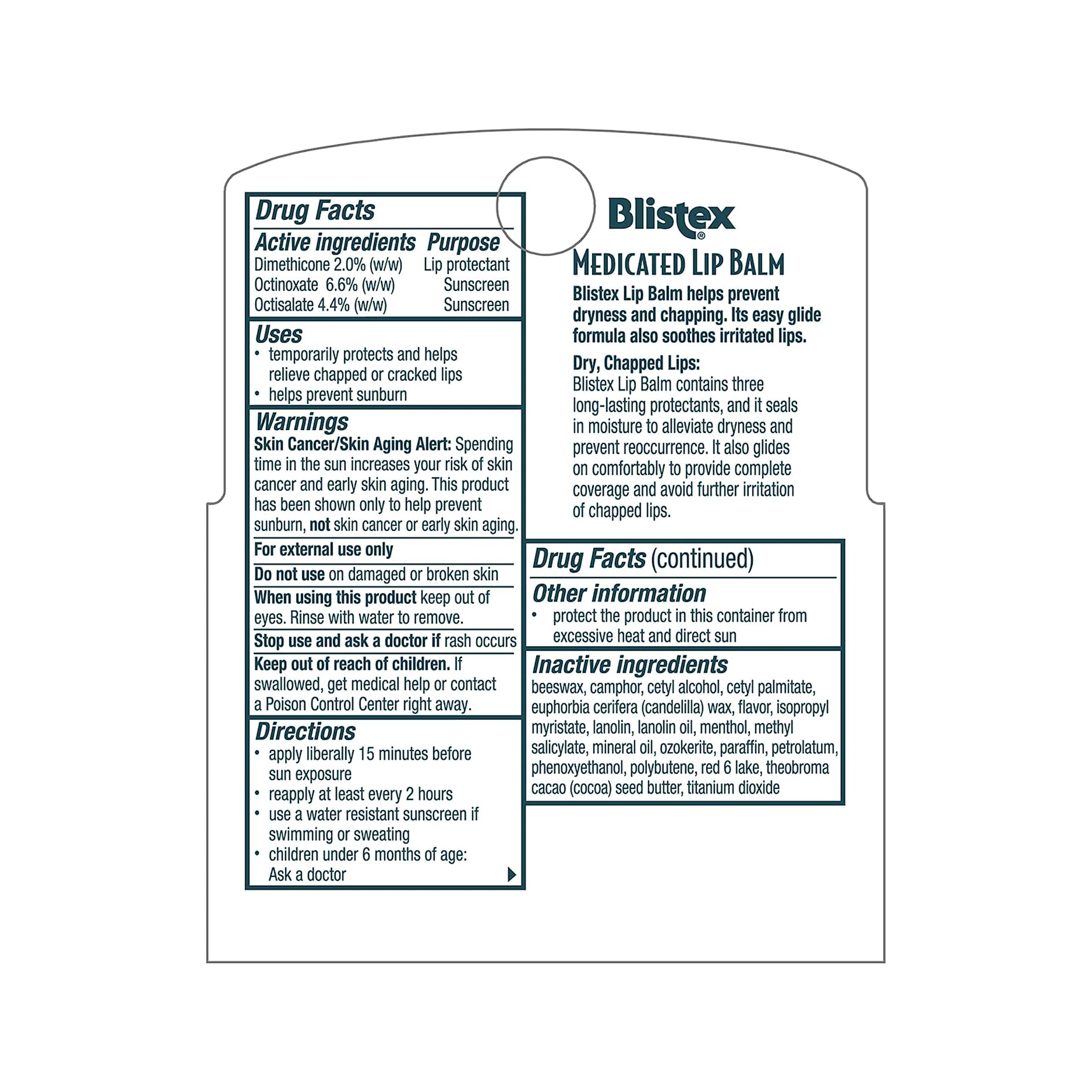 Blistex Medicated Lip Balm 3 Balm Value Pack