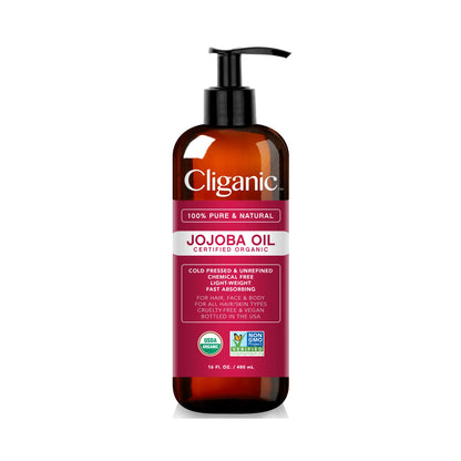 Cliganic 100% Pure Natural Organic Jojoba Oil 480 mL
