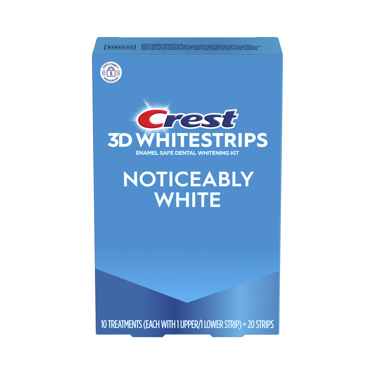 Crest 3D Whitestrips Noticeably White At-Home Teeth Whitening Kit 10 Treatments