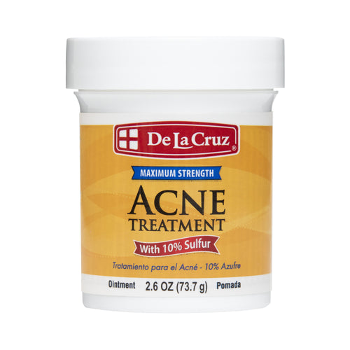 De La Cruz Sulfur Ointment Acne Medication Maximum Strength 73.7g