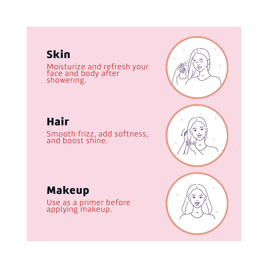 De La Cruz Glycerin Rose Water Skin Hair Moisturizer 236 mL