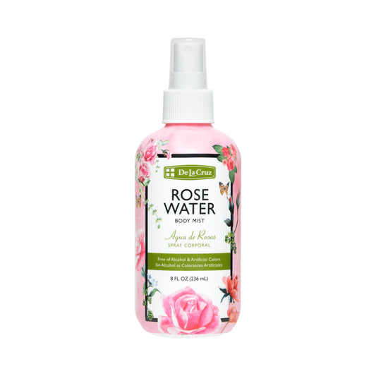 De La Cruz Rose Water Body Mist 236 mL