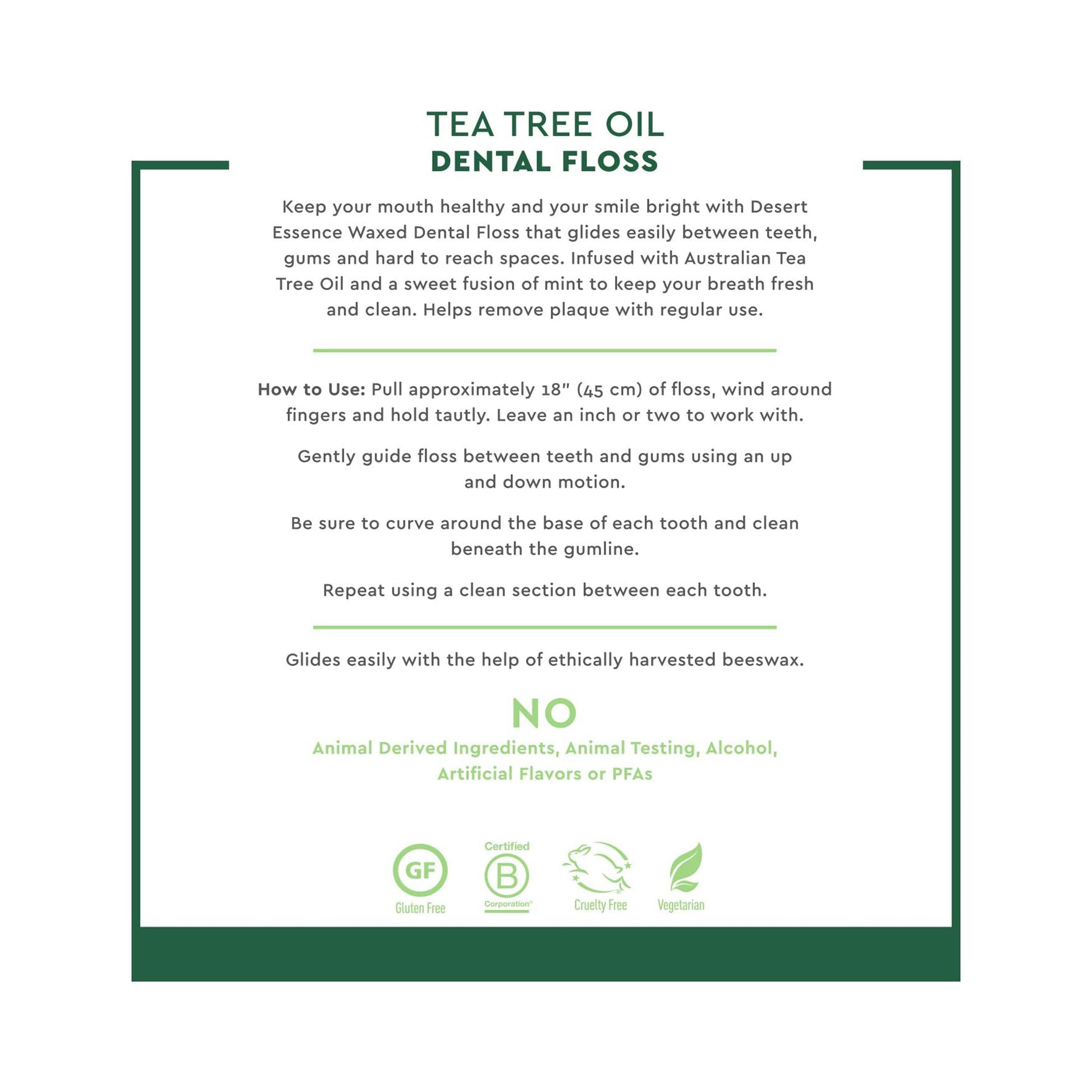 Desert Essence Tea Tree Oil Dental Floss 45.7 m