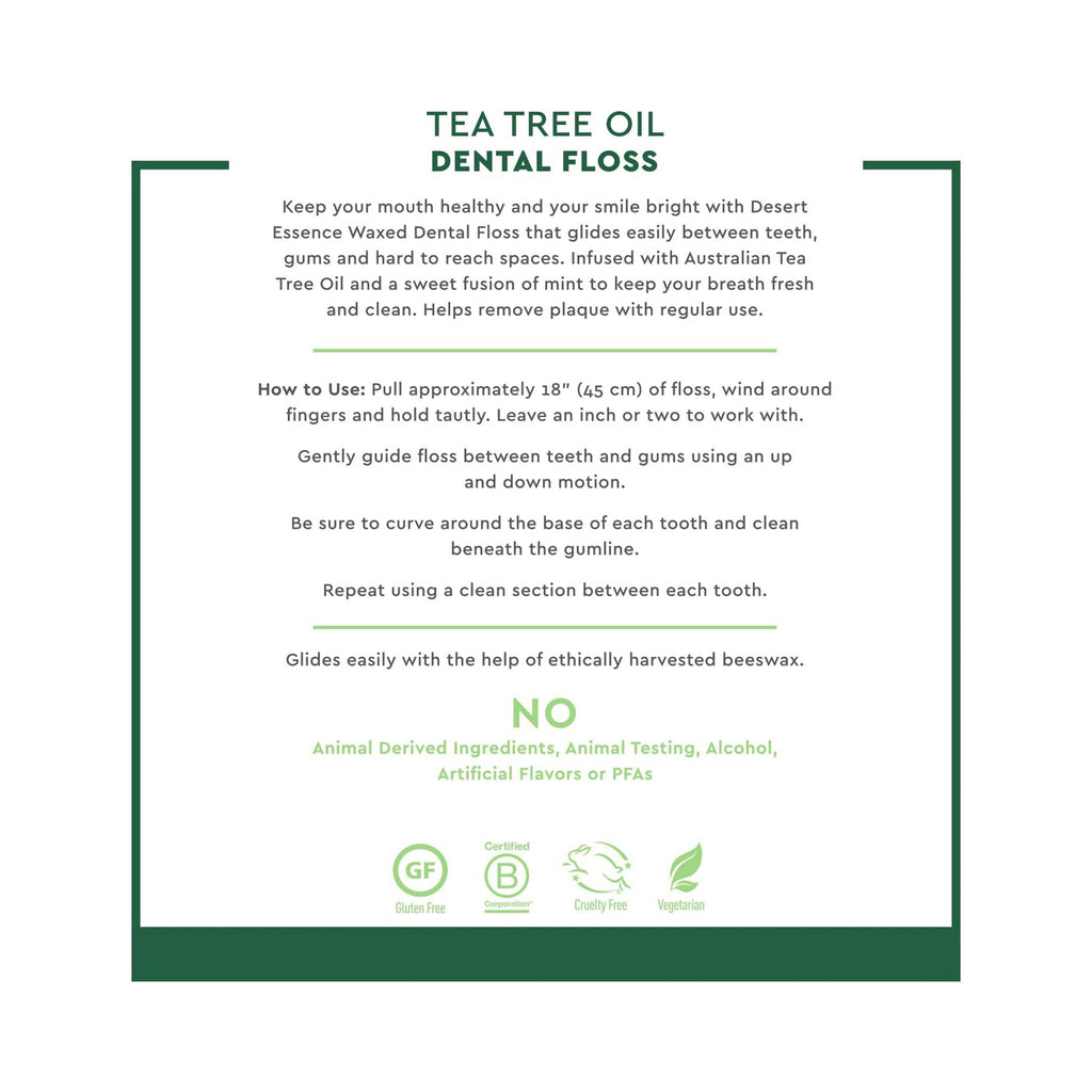 Desert Essence Tea Tree Oil Dental Floss 45.7 m