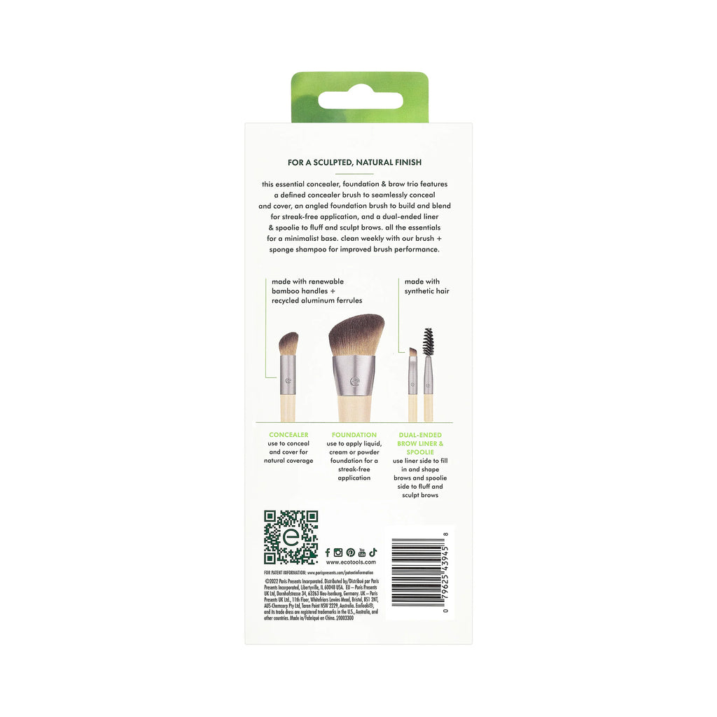 EcoTools Conceal Enhance and Sculpt Trio Makeup Brush Set