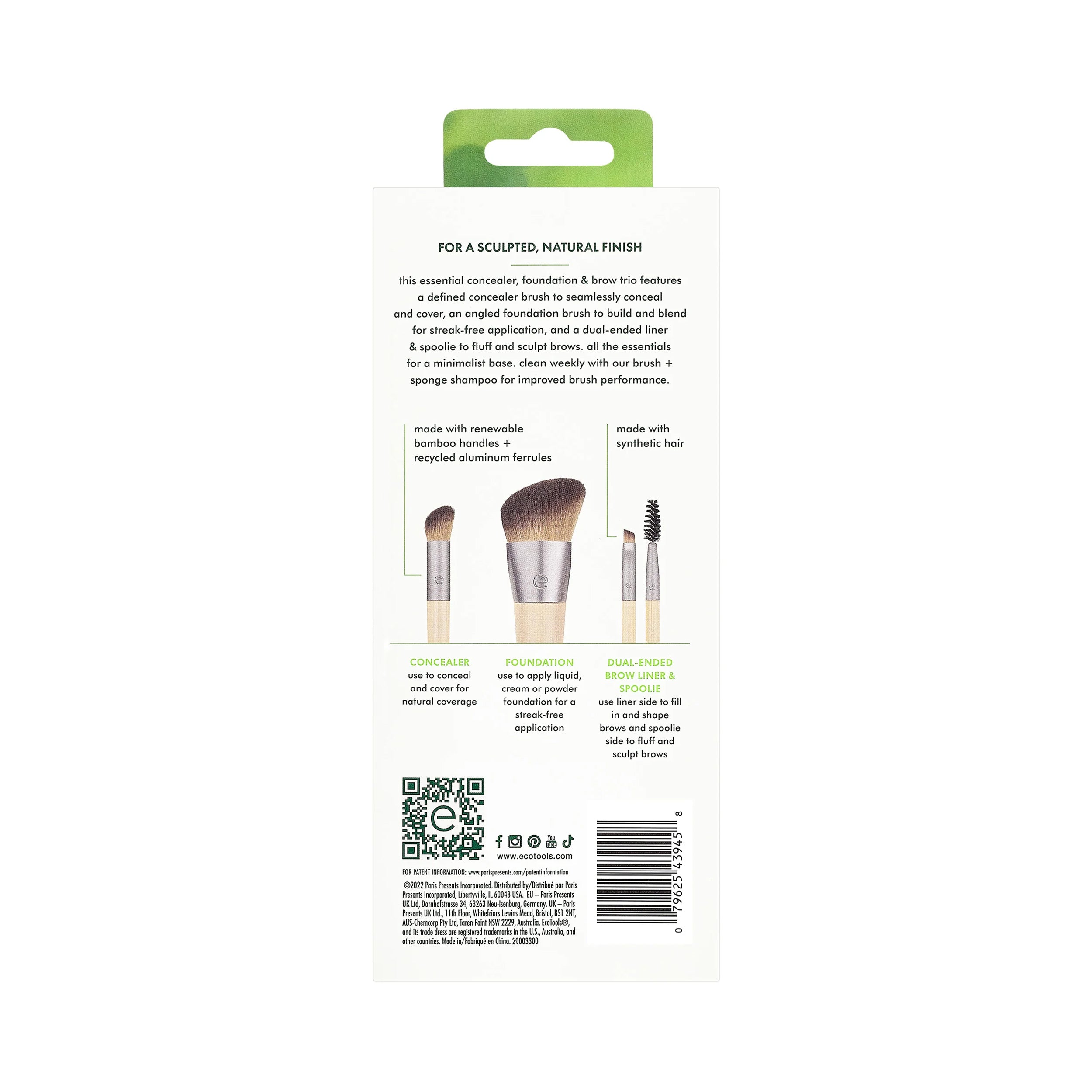 EcoTools Conceal Enhance and Sculpt Trio Makeup Brush Set