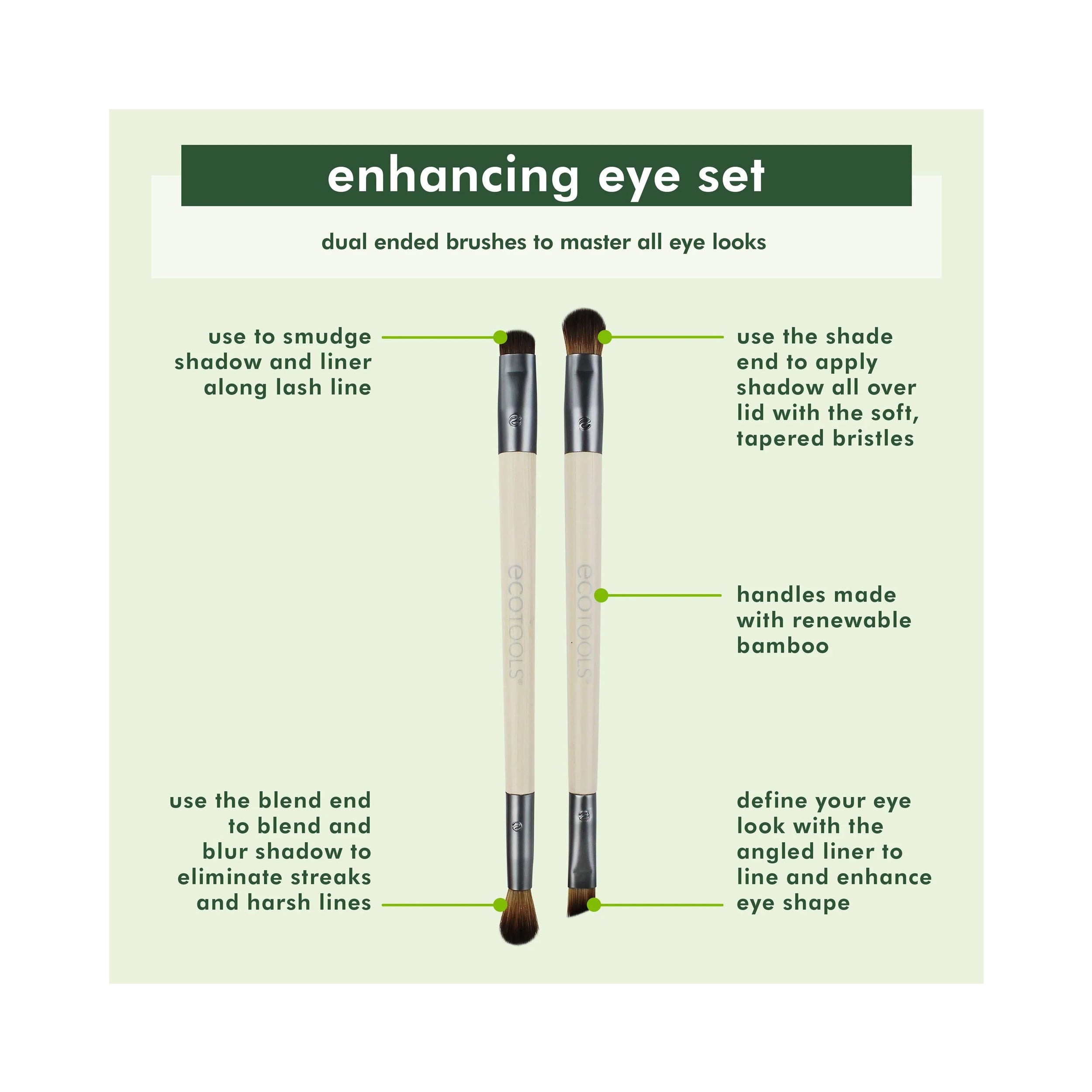 EcoTools Eye Enhancing Duo Makeup Brush Set