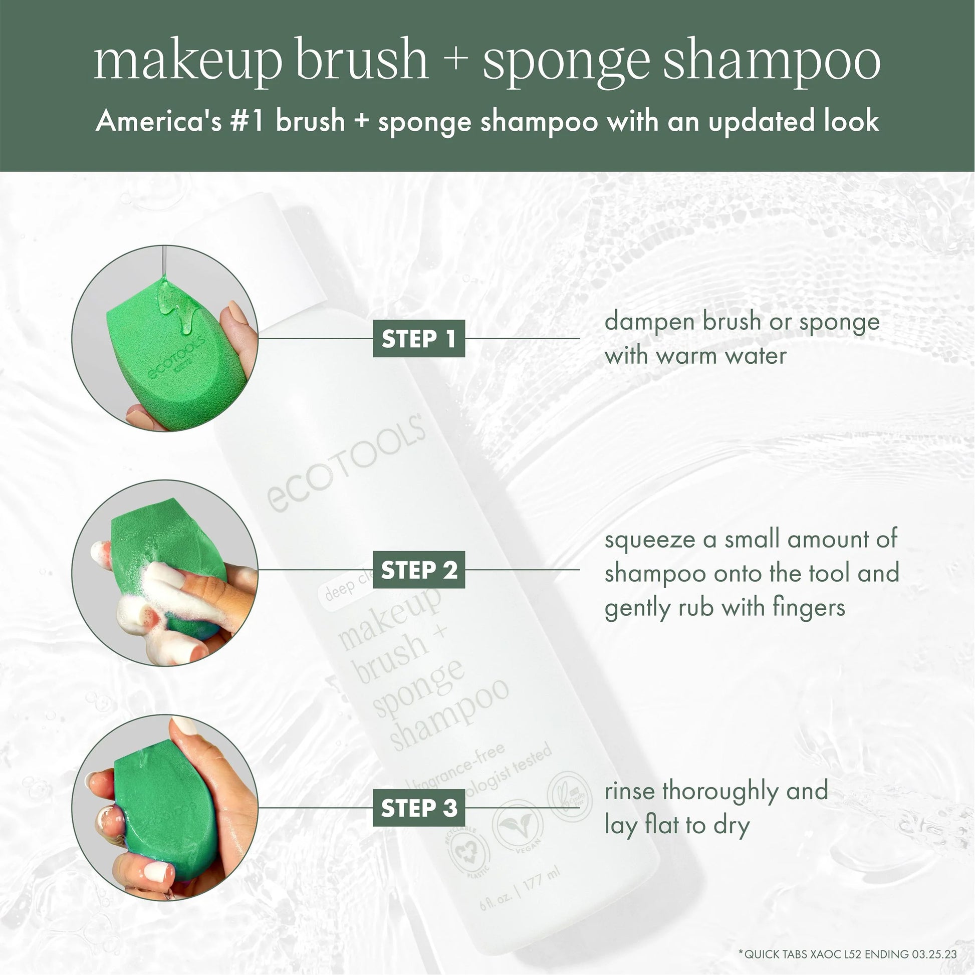 EcoTools Makeup Brush Sponge Shampoo