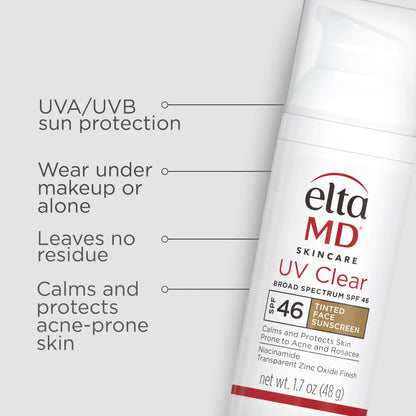 EltaMD UV Clear Broad-Spectrum SPF 46 Tinted