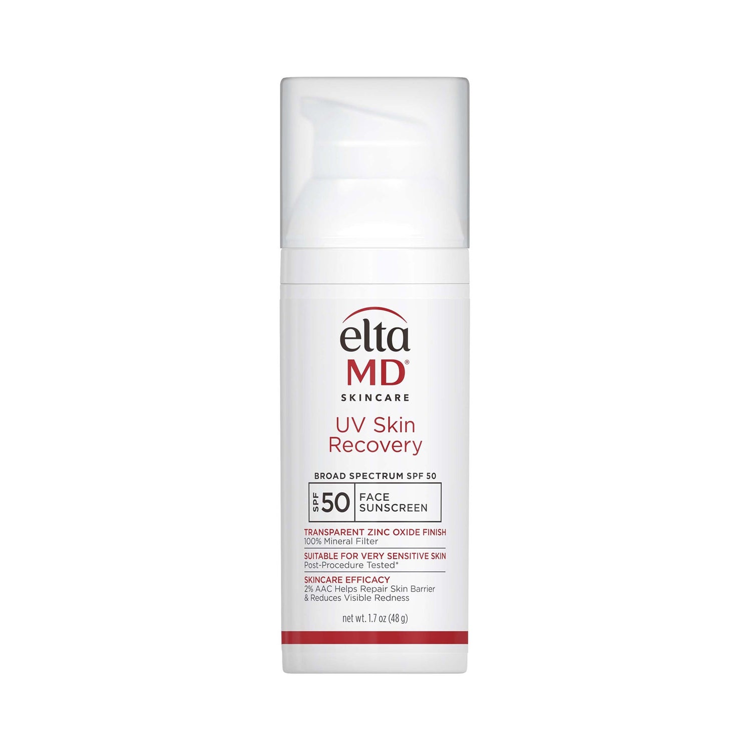 Eltma MD UV Skin Recovery sunscreen bottle on a white background