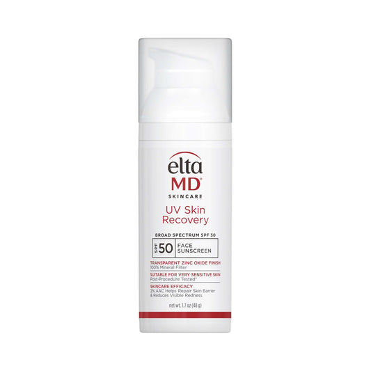 Eltma MD UV Skin Recovery sunscreen bottle on a white background