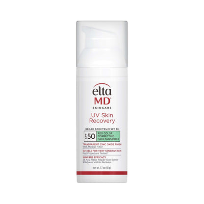 EltaMD UV Skin Recovery Red Color Correcting Green Tint Broad Spectrum SPF 50 Tinted