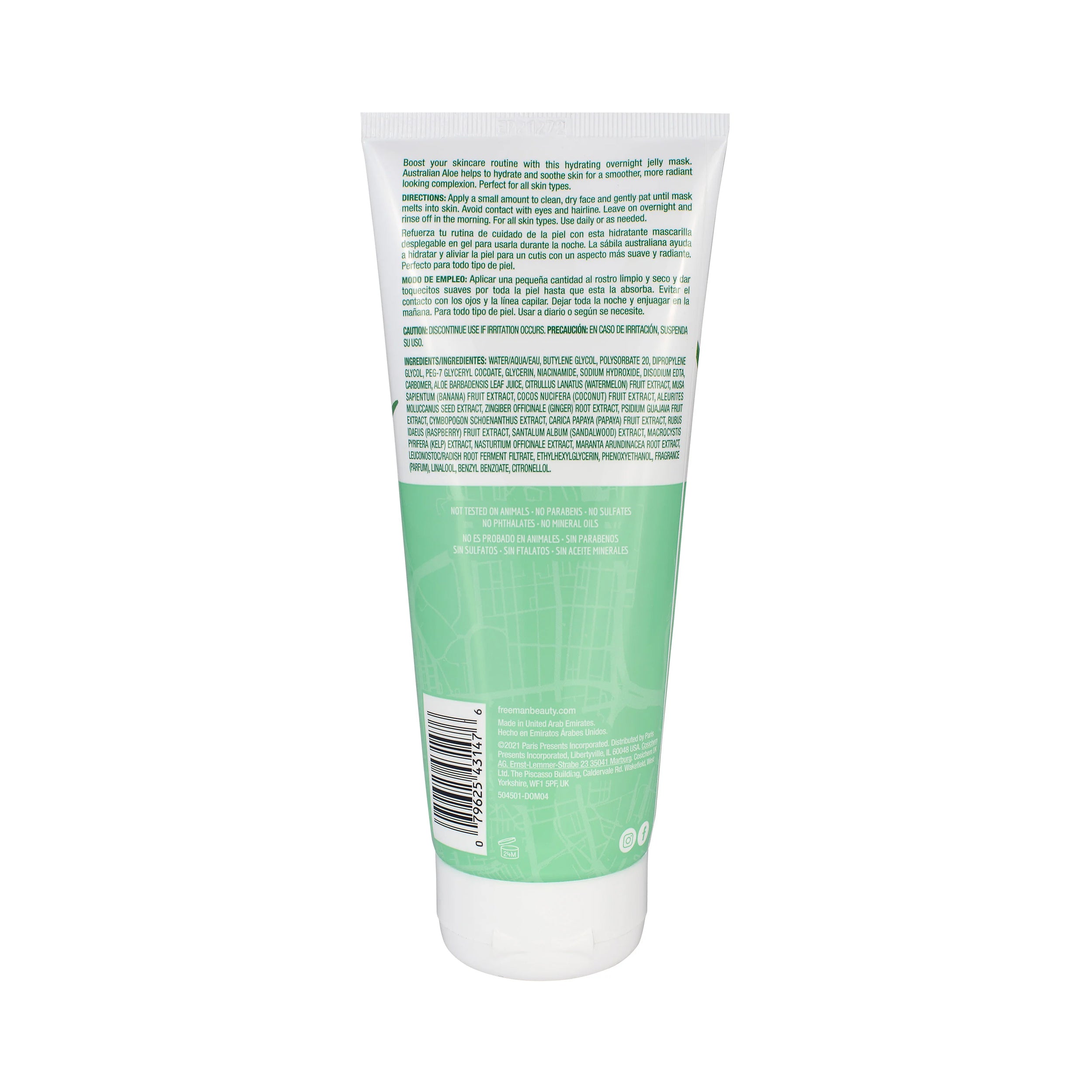 Freeman Beauty Exotic Blends Hydrating Australian Aloe Jelly Mask