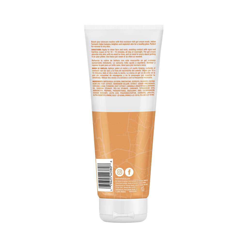 Freeman Beauty Exotic Blends Hydrating Indian Turmeric Gel Cream Mask
