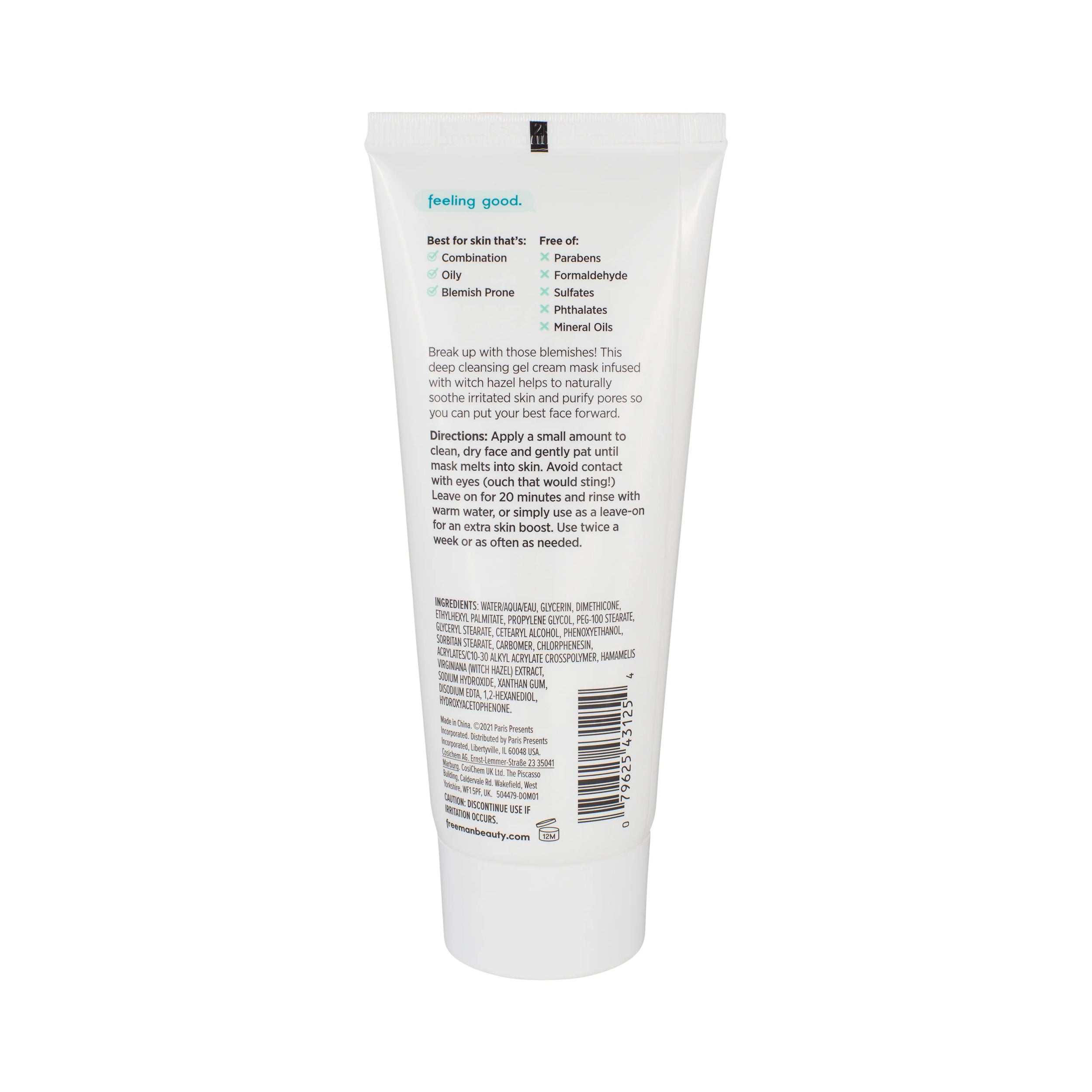 Freeman Beauty Purifying Gel Cream Mask 89 mL