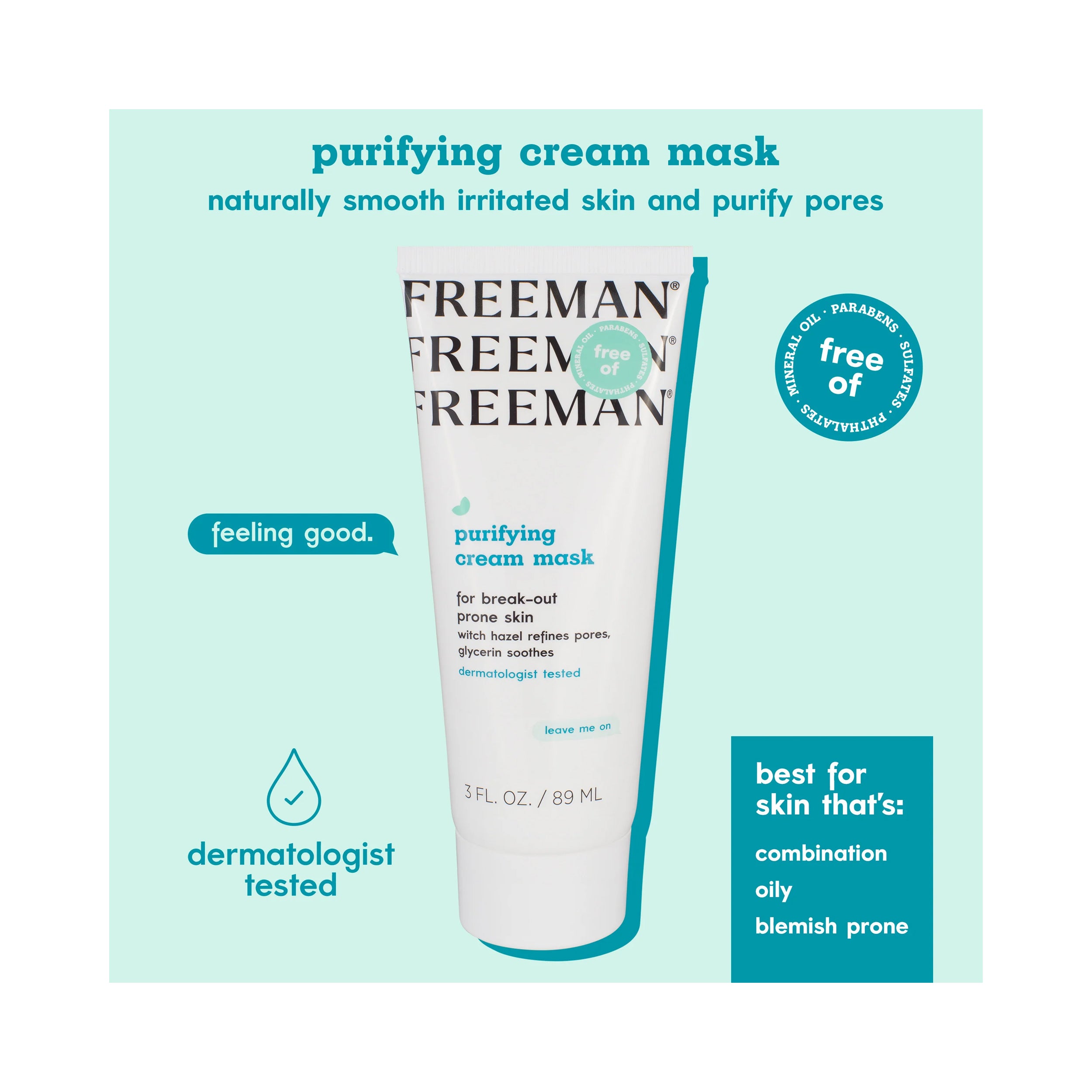 Freeman Beauty Purifying Gel Cream Mask 89 mL