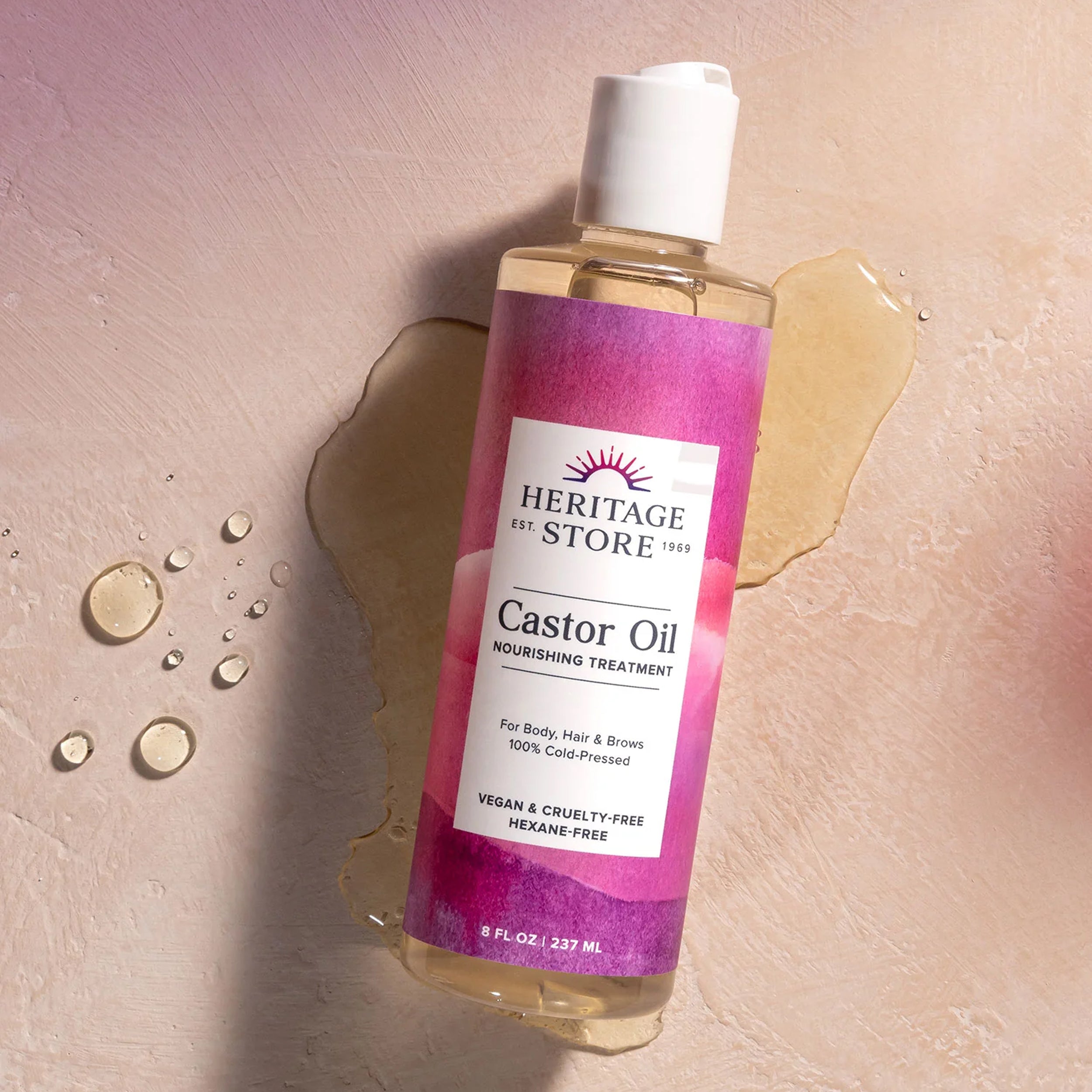 Heritage Store Castor Oil Cold-Pressed Nourishing Treatment
