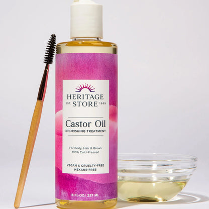 Heritage Store Castor Oil Cold-Pressed Nourishing Treatment