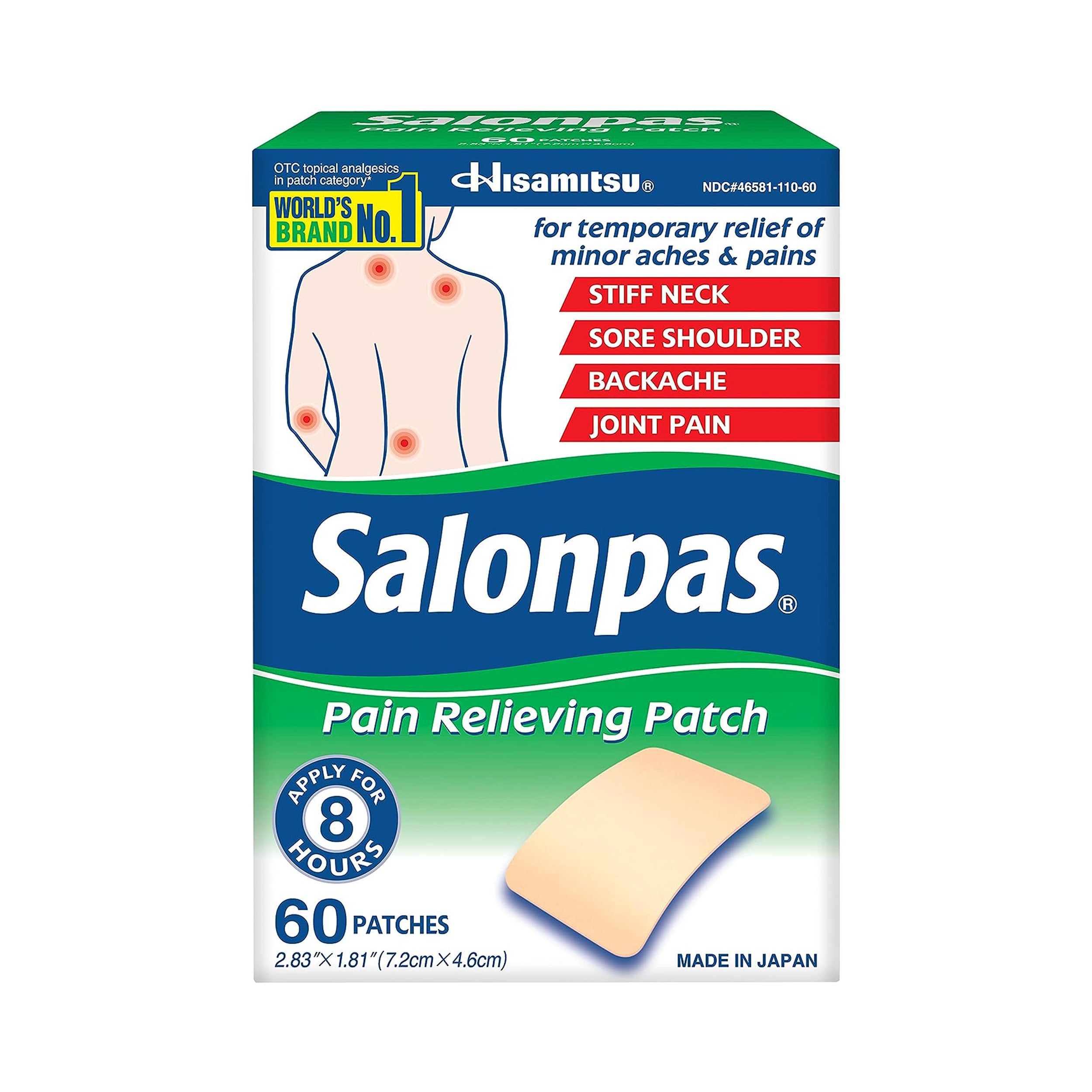 Hisamitsu Salonpas Pain Relieving Patch 60 Count