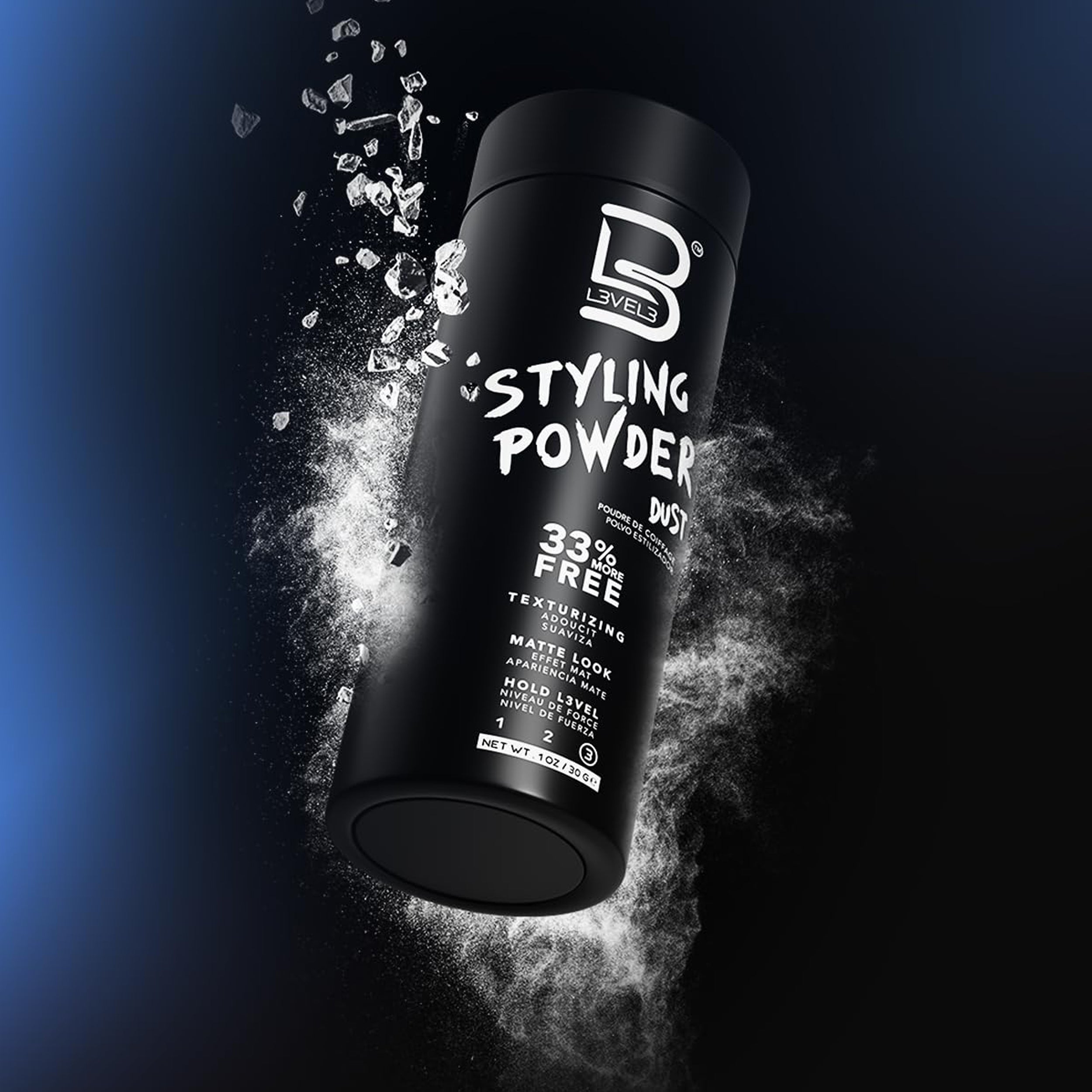 L3VEL3 Styling Powder Dust Natural Look Mens Powder 30 g