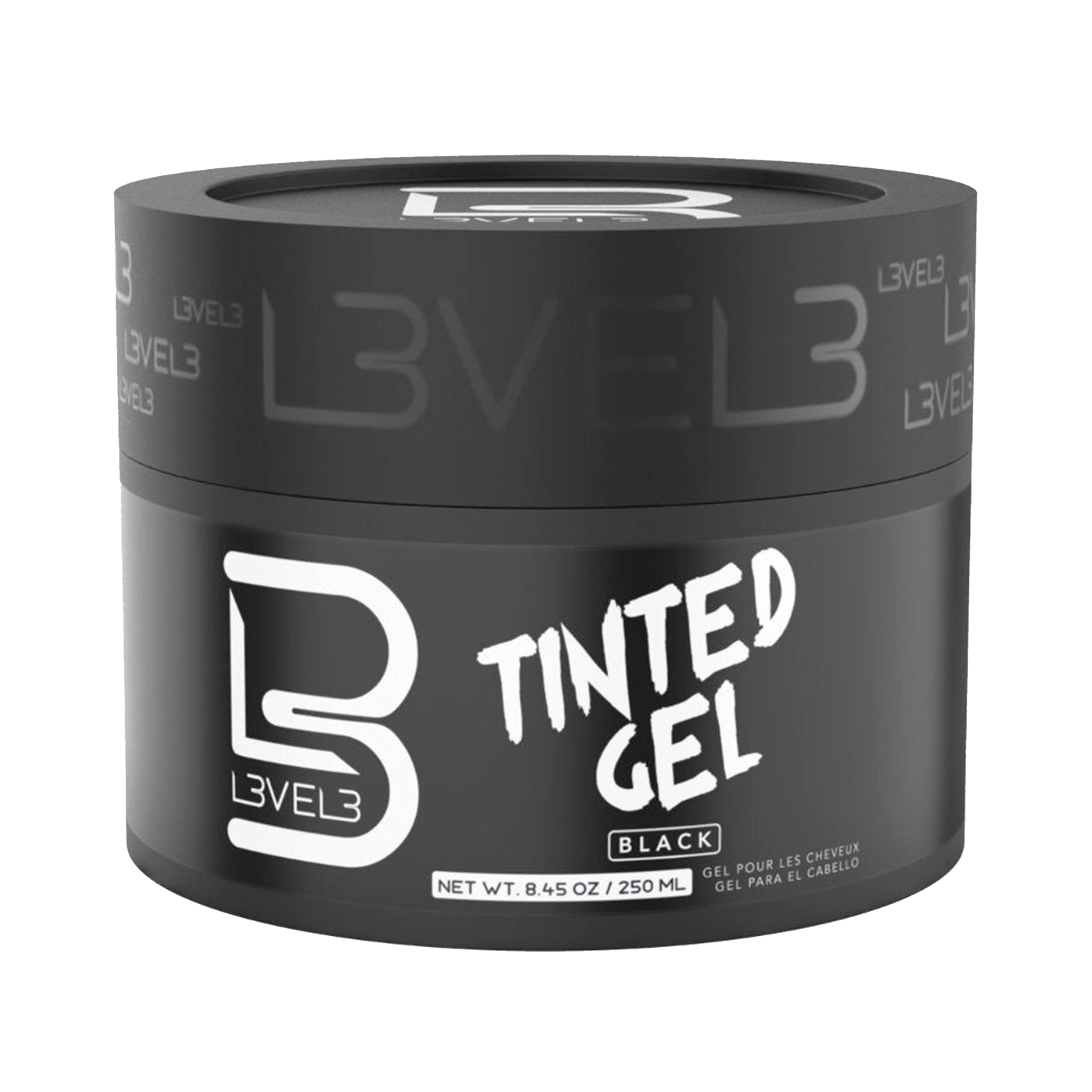 L3VEL3 Tinted Hair Gel Black Color