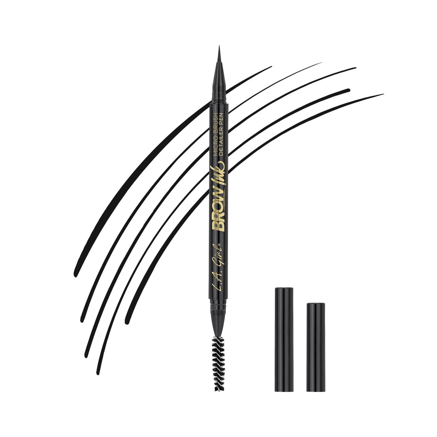 LA Girl  Brow Ink Micro Brush Detailer Pen GBP347 Soft Black