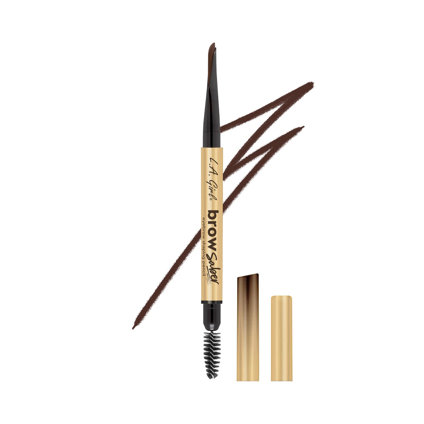 LA Girl USA Brow Saber Eyebrow Shaping Pencil GBP369 Deep Brown