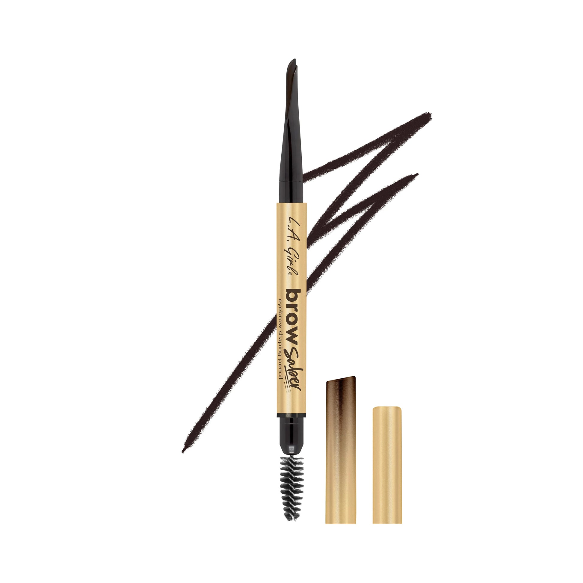 LA Girl USA Brow Saber Eyebrow Shaping Pencil GBP370 Soft Black