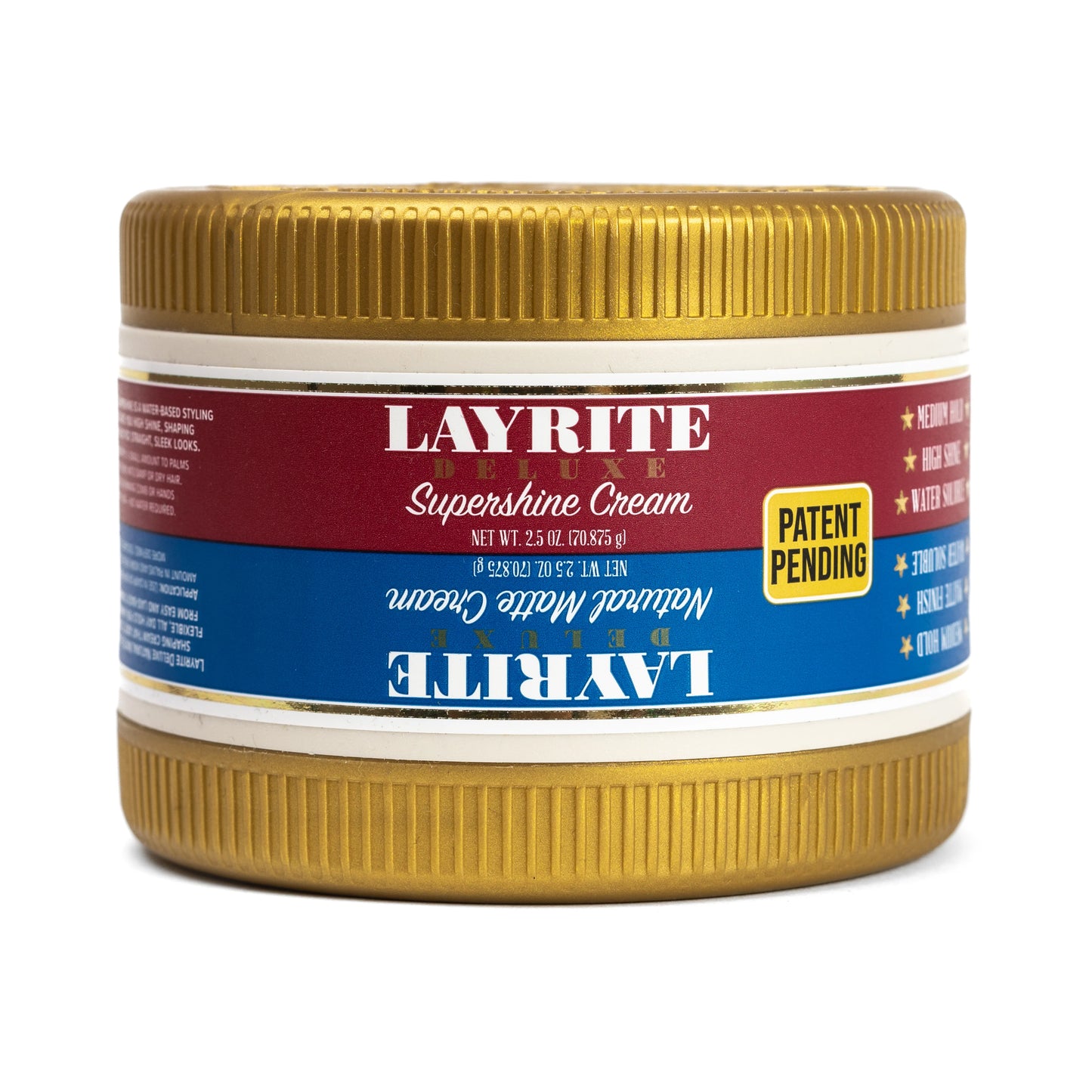 Layrite Deluxe Dual Chamber Natural Matte Supershine Cream