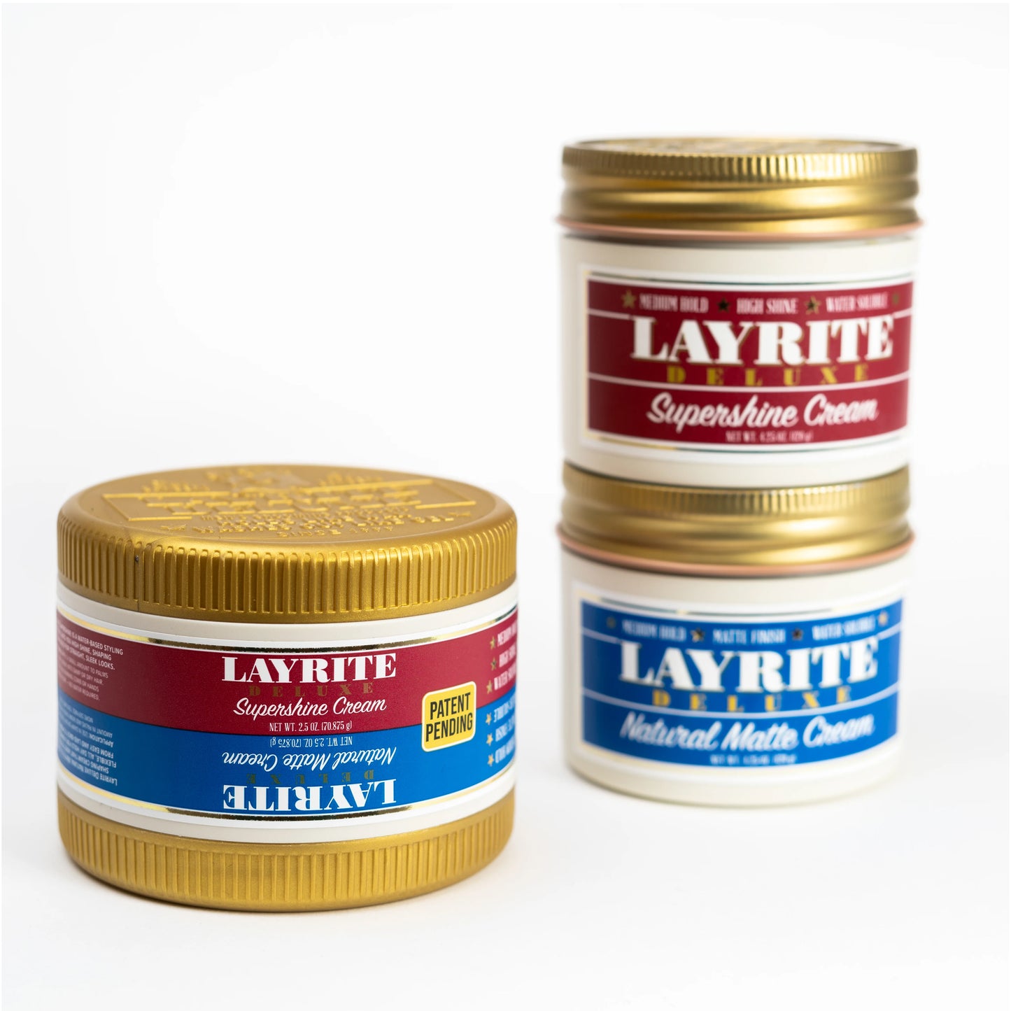 Layrite Deluxe Dual Chamber Natural Matte Supershine Cream