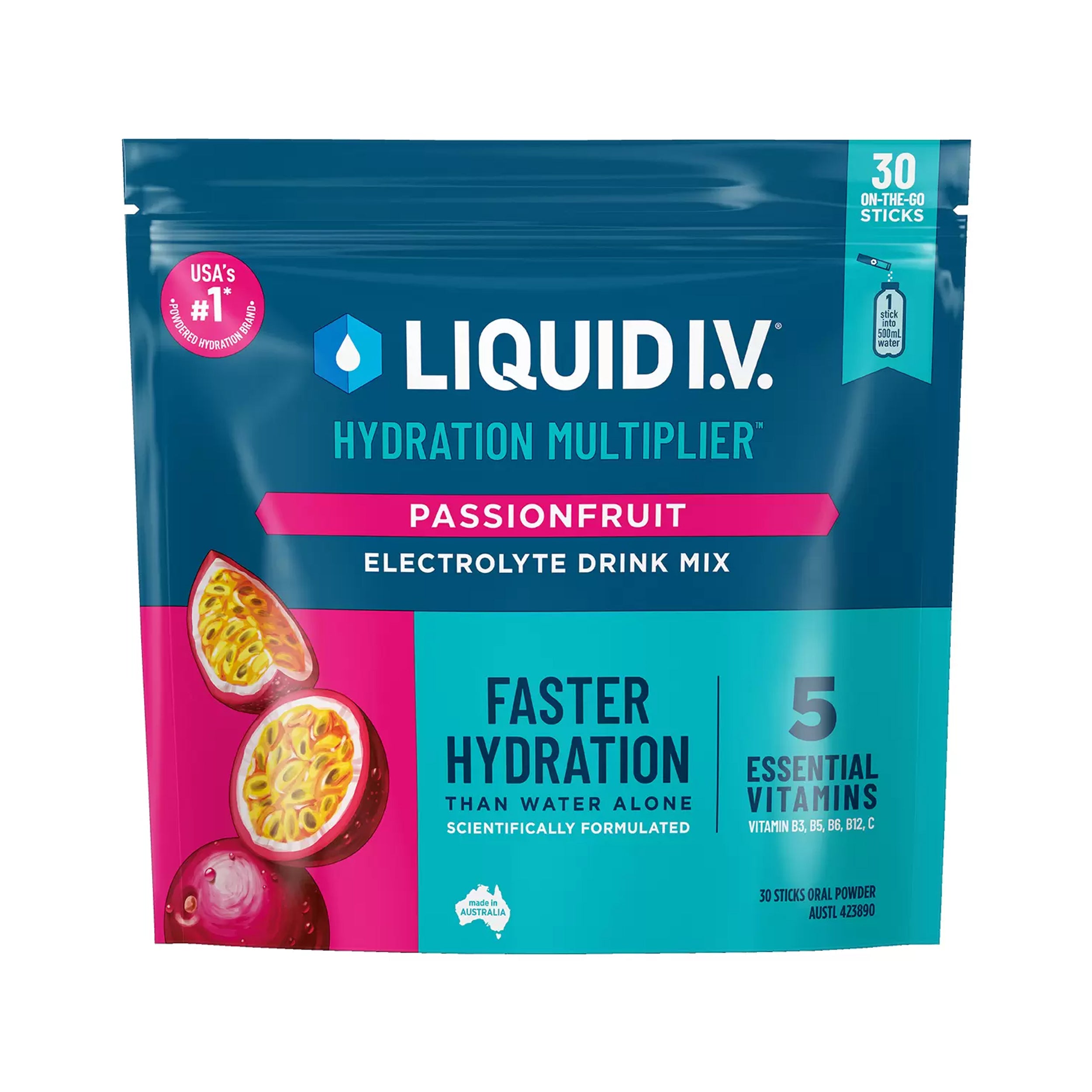 Liquid I.V Hydration Multiplier 30 Sachets Passionfruit