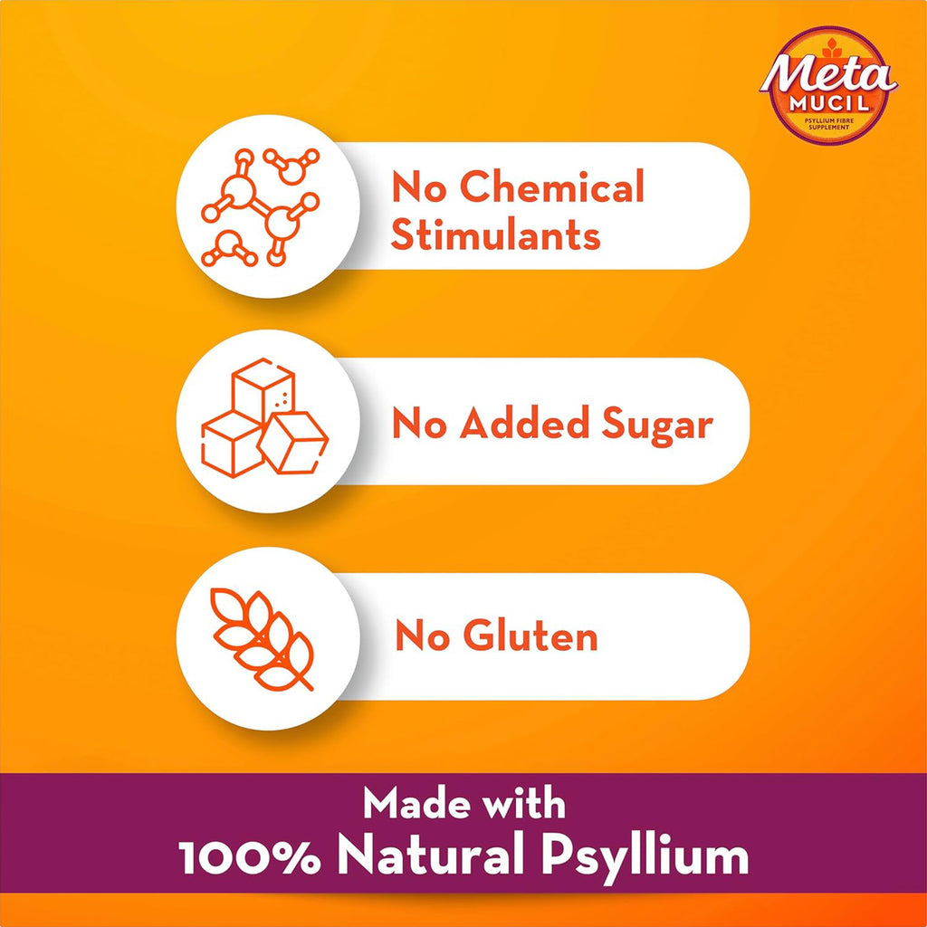Metamucil Daily Supplement Orange Smooth Fibre Powder