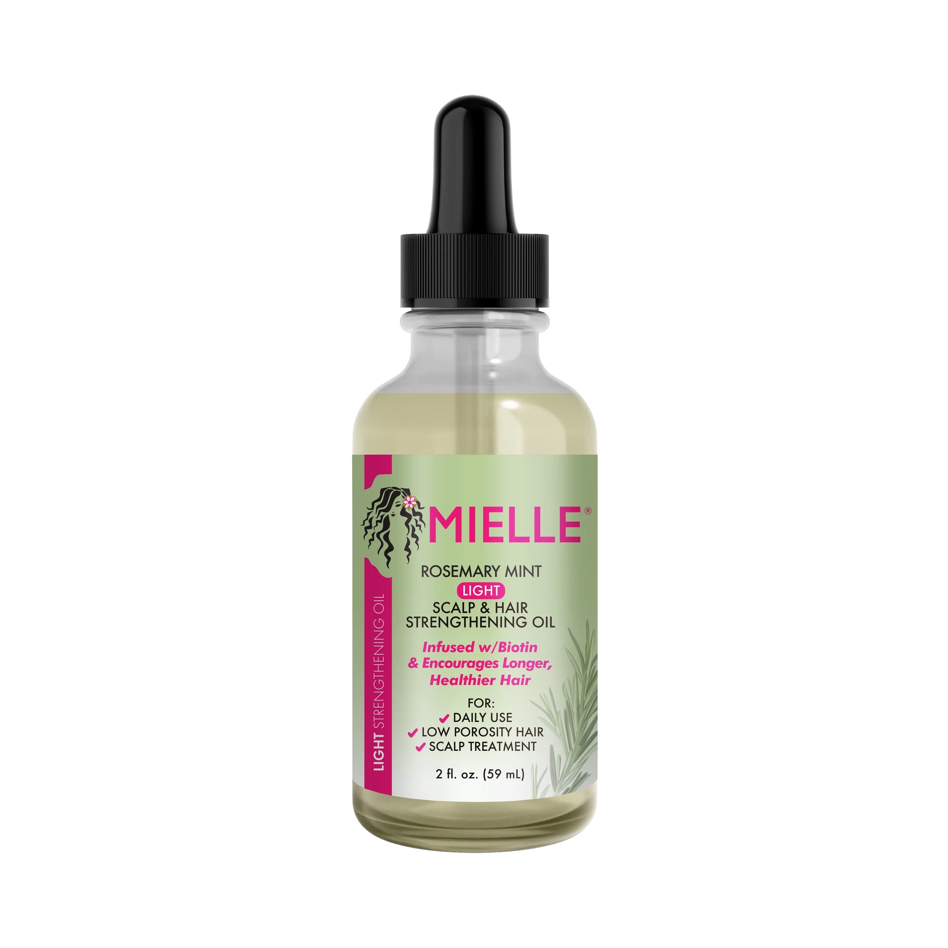 Mielle Organics Rosemary Mint Light Scalp Hair Strengthening Oil 59 mL