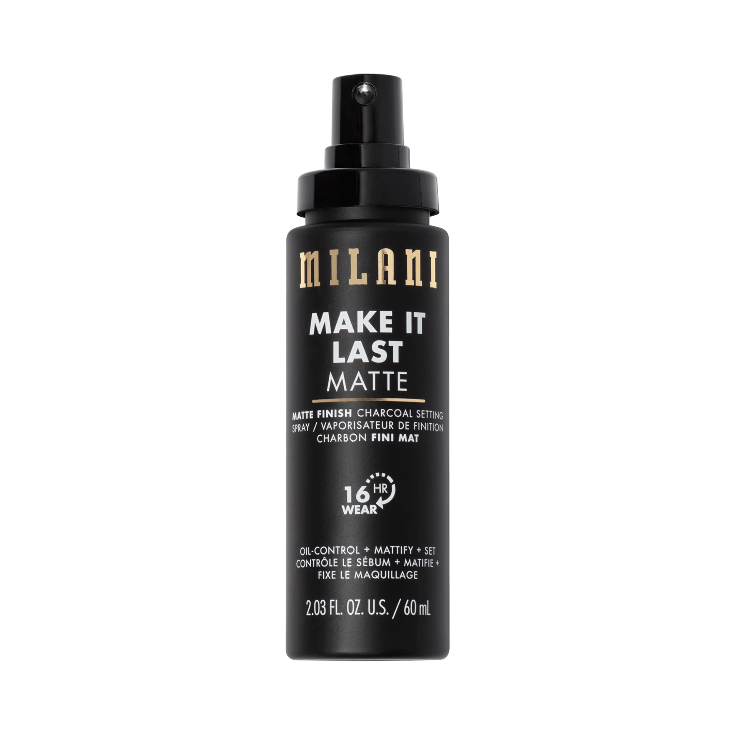 Milani Cosmetics Make It Last Matte Finish Charcoal Setting Spray 60 mL