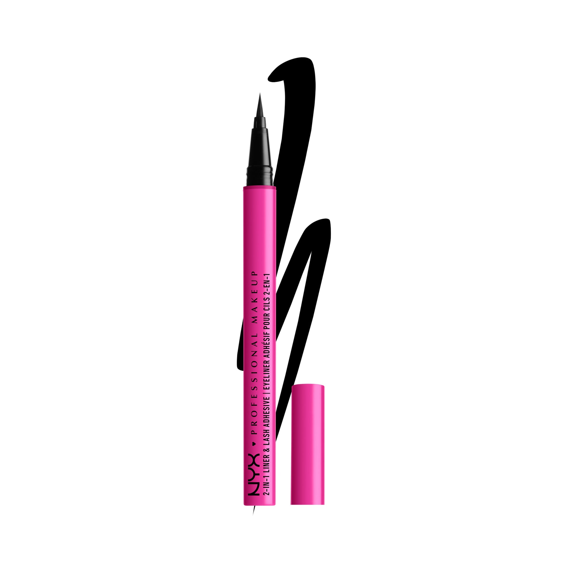 NYX Cosmetics Professional Makeup - Jumbo Lash! 2-in-1 Liner Lash Adhesive Baddest Black 1 mL