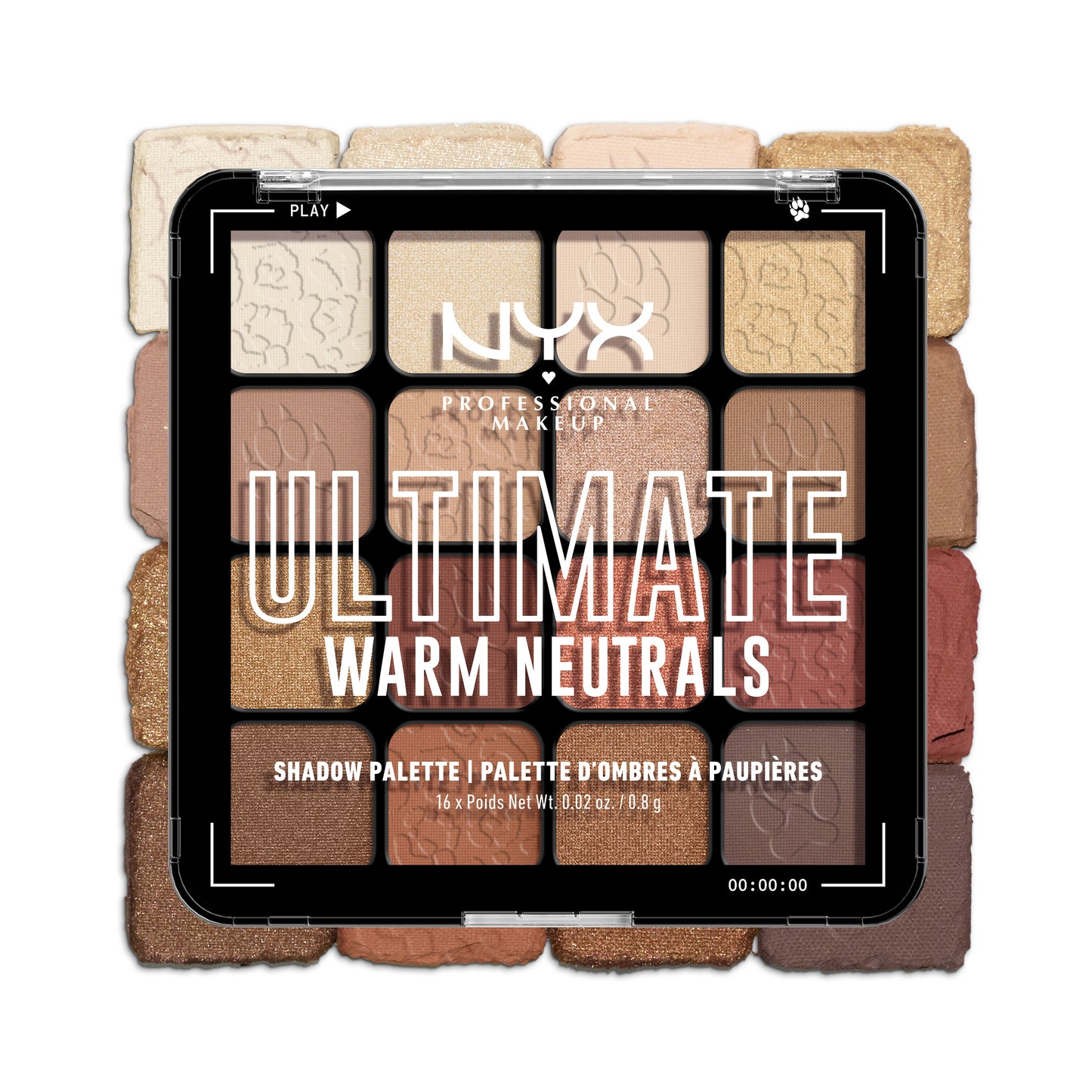 NYX Cosmetics Professional Makeup Ultimate Shadow Palette Warm Neutrals